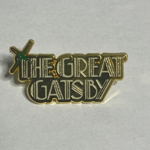 The Great Gatsby A New Musical Enamel Gold Tone Lapel Hat Vest Pin 1.5"x.75" - Picture 3 of 11